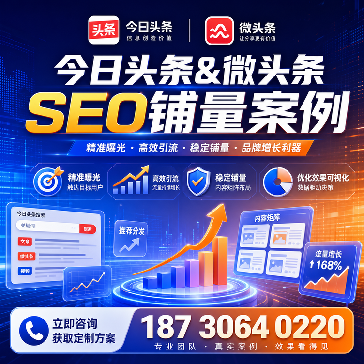 咸阳头条号SEO矩阵批量内容铺量成功案例